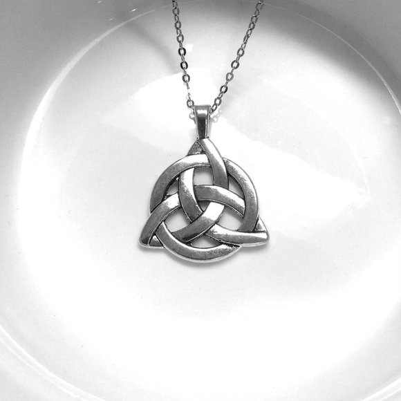 Miniature Celtic Irish Symbol Charm Necklace - Picture 2 of 2